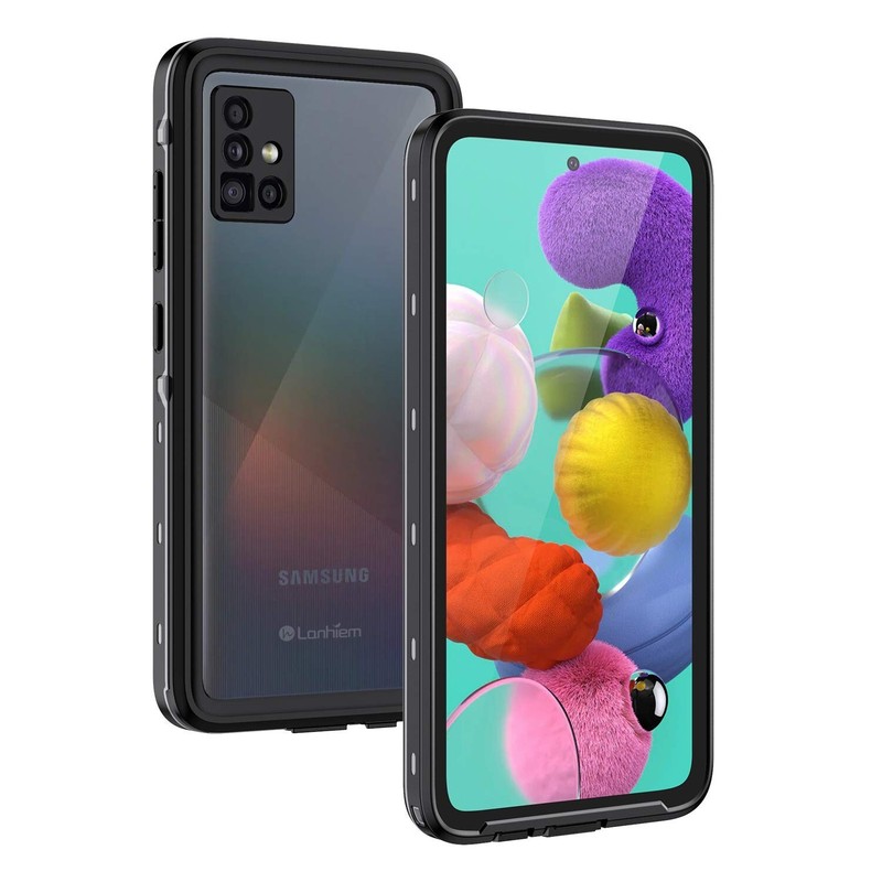 Lanhiem for Samsung Galaxy A51 Case, IP68 Waterproof Dustproof with Built-in …