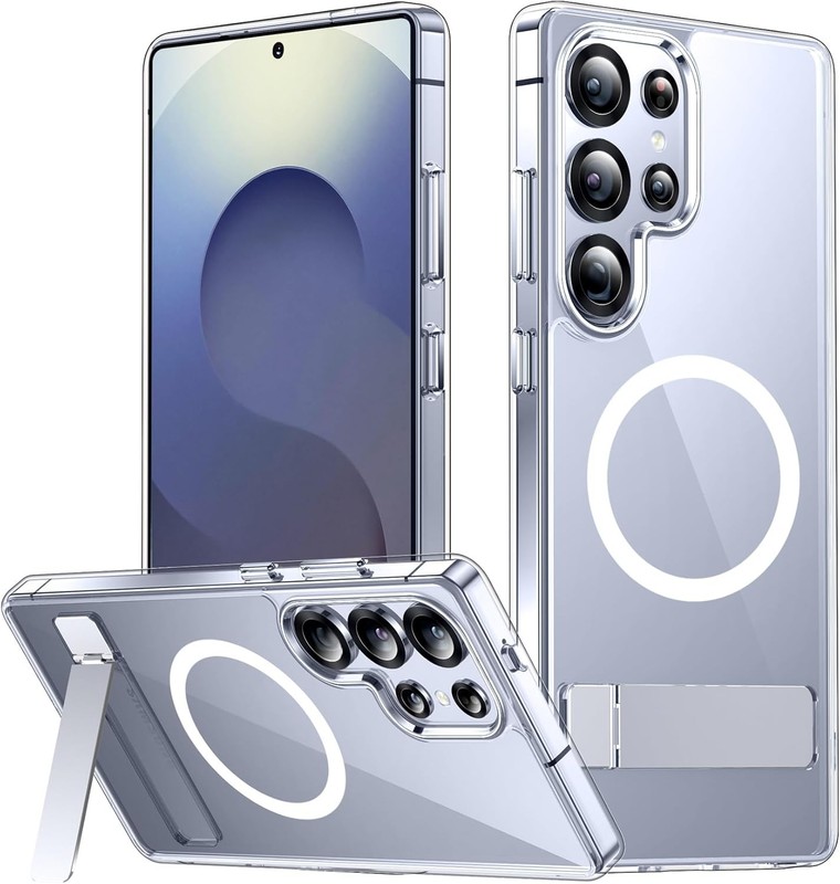 for Samsung Galaxy S25 Ultra Case, Magnetic with [3 Stand Ways][ Military Grade