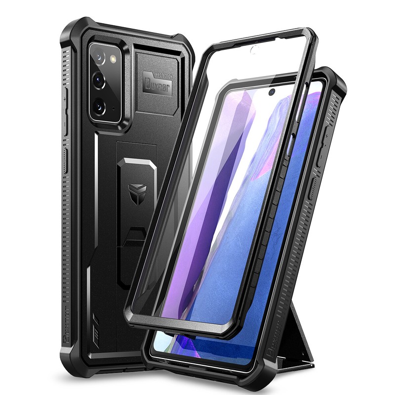 Dexnor Full Body Shockproof Case for Samsung Galaxy Note 20 Built-in Kickstand