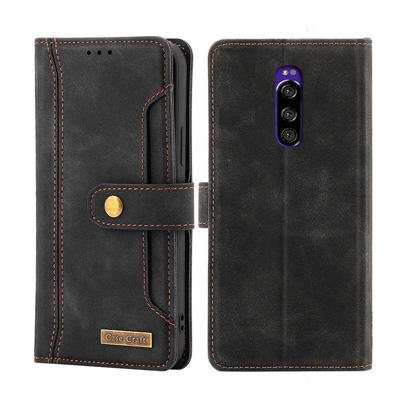 Sony Xperia 1 Notebook Style Card Case,Leather Magnetic Flip Case For Sony XZ4