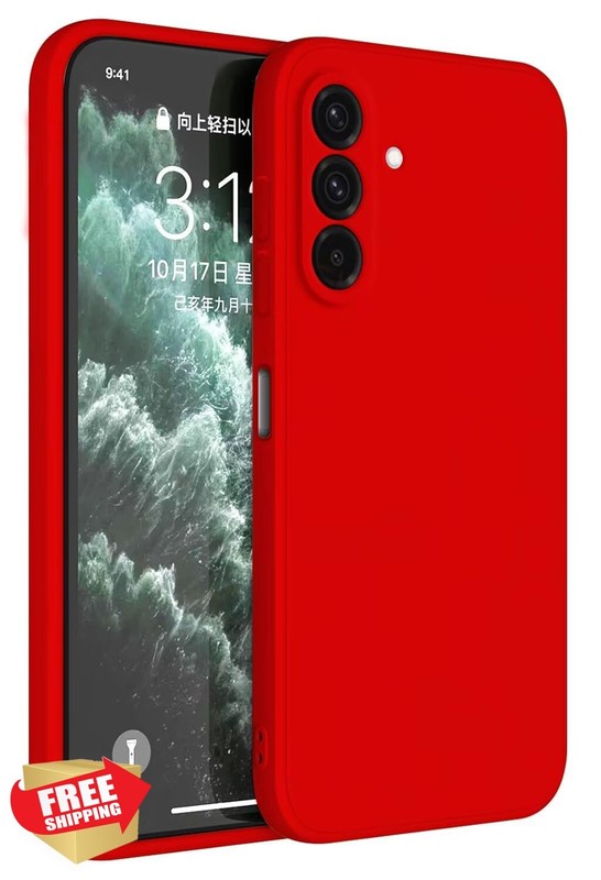 HAFFAN Galaxy A56 5G Case China Red TPU Silicone Cover