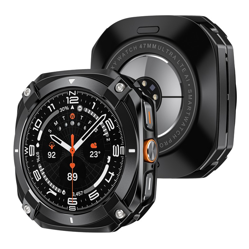 Shockproof Metal Protective Case For Galaxy watch Ultra 47mm Sport Style Cover