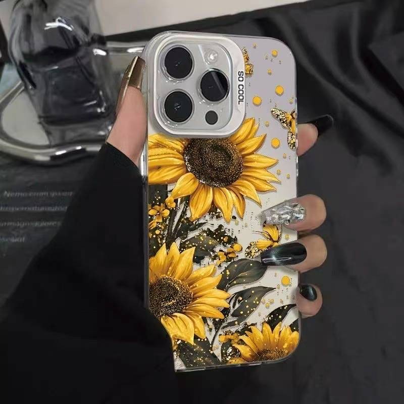 Case For iPhone 16 Pro Max 15 14 13 12 Mini 11 XR XS 8 7 6 Sunflower Phone Cover gallery