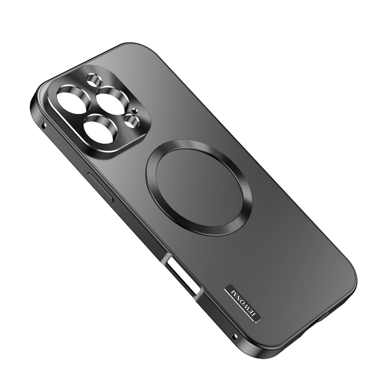 Magnetic Metal Frame Matte Case Slim Shockproof Cover Fr iPhone 16/15/14 Pro Max