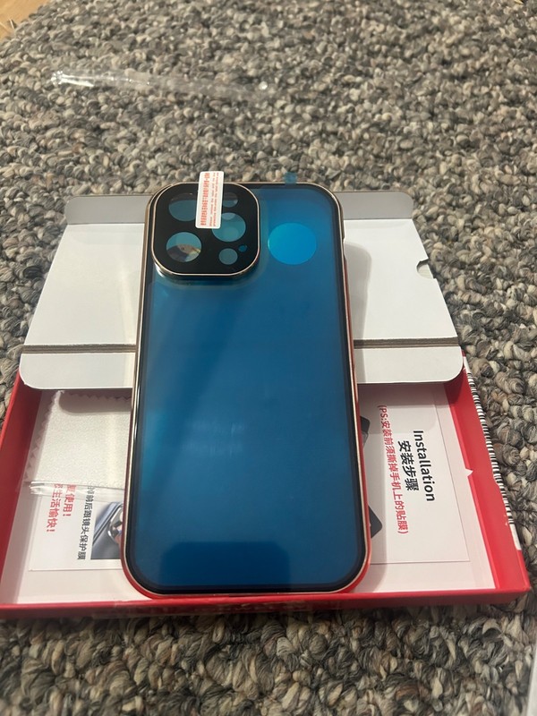 Gold Tri-Shield iPhone 14 Pro Max Case 360 Spin Stand (New)