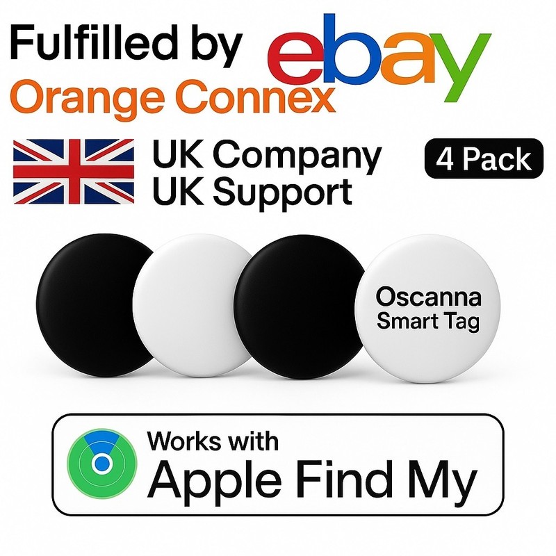Air Tracker Tag for iphone Apple Find My (iOS Only) Airtag alternative White x4