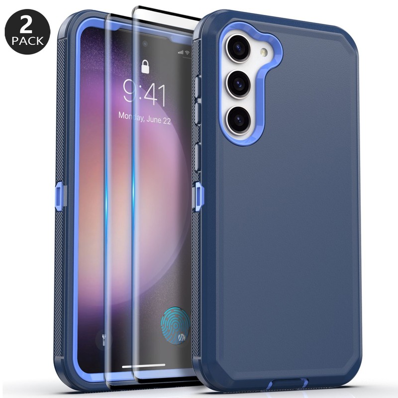 For Samsung Galaxy S23+/S23 FE/S23 Ultra Case Heavy Duty Cover /Screen Protector