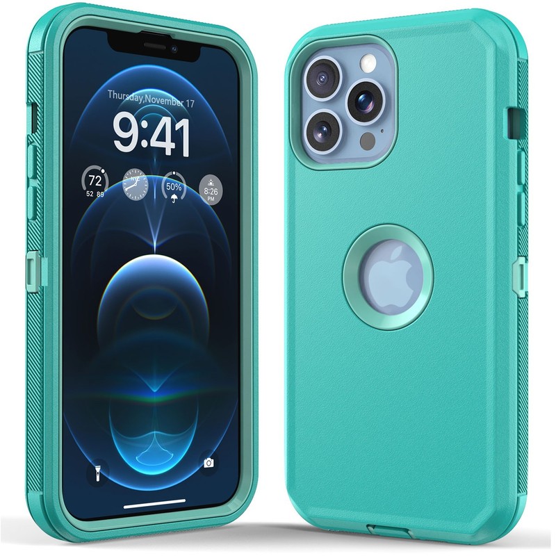 For iPhone 13 Pro Max 13 Pro 13 Case Heavy Duty Hybrid Rugged Triple Layer Cover gallery
