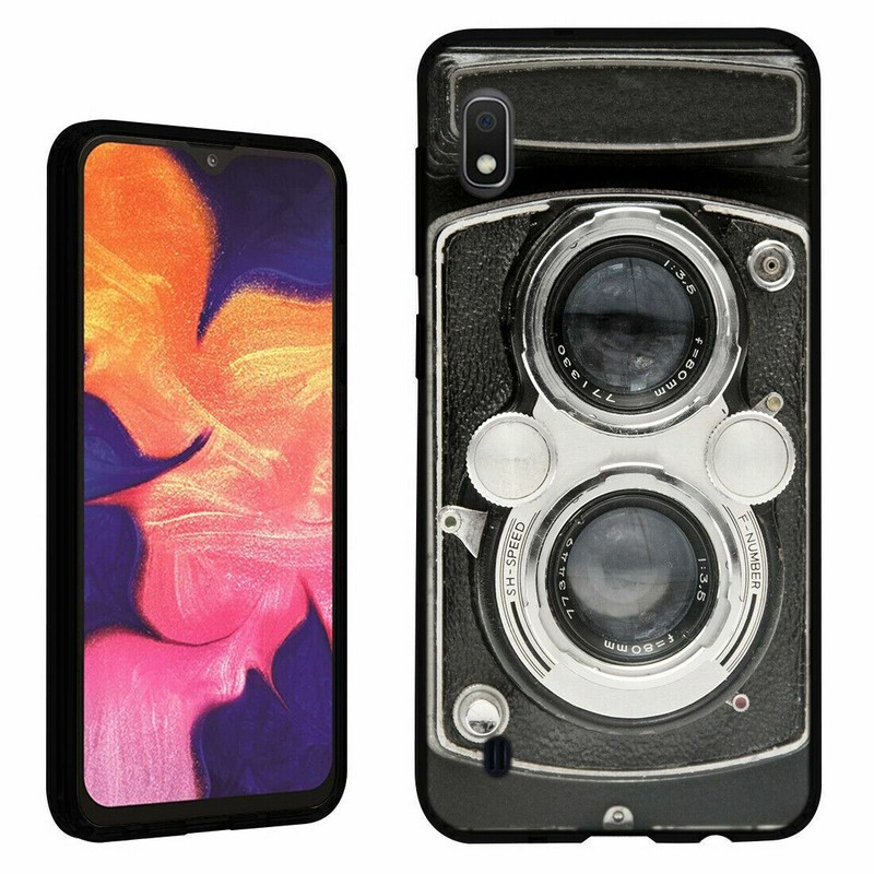 for Samsung Galaxy A10e(Black) Slim Flexible TPU Skin Phone Case Cover-H1