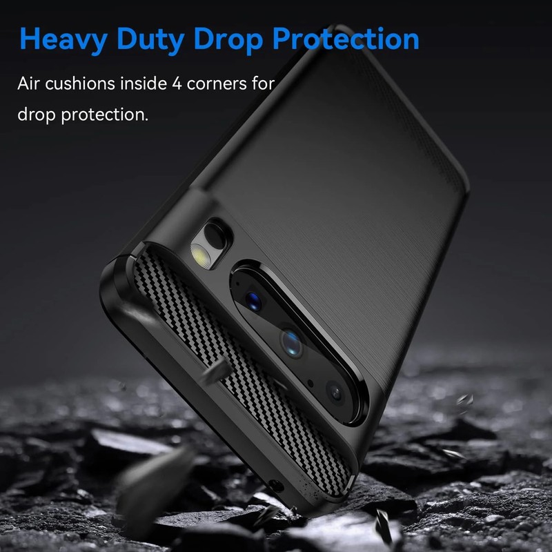 for Google Pixel 8 Pro Case Shock-Absorption Flexible TPU Rubber Full-Body gallery