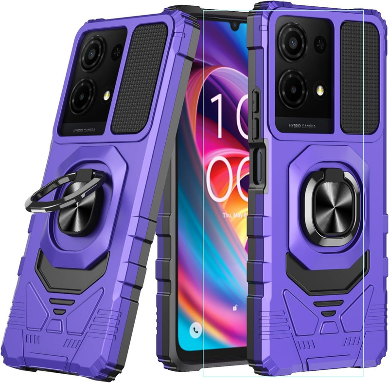 for TCL K32/K33 5G Phone Case with Screen ProtectorTCL K32 5G T513W Case Dual L