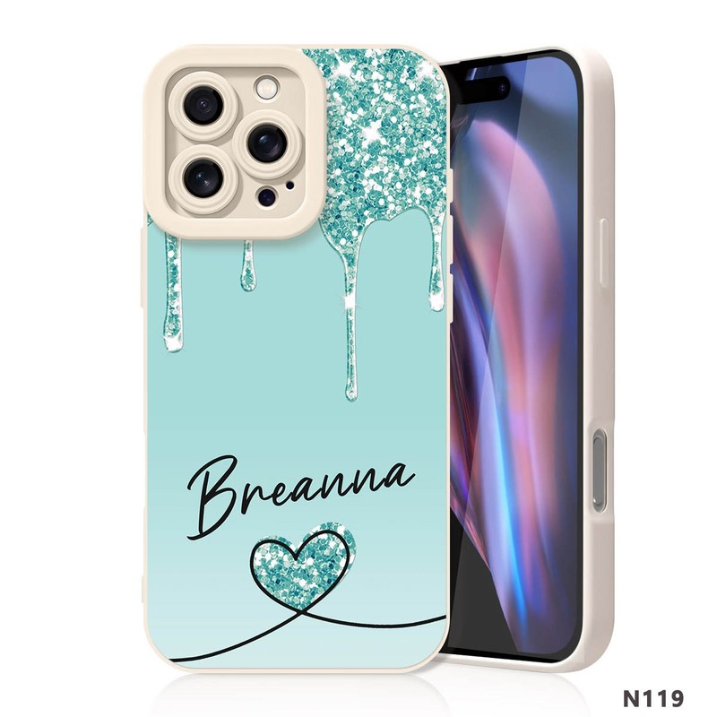 Durable Phone Case For iPhone 17 Pro Max 16e 15 14 Fancy Personalized Name Cover