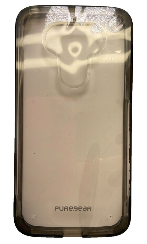 PureGear Slim Shell PRO Case for LG G5 - Clear/Light Gray gallery