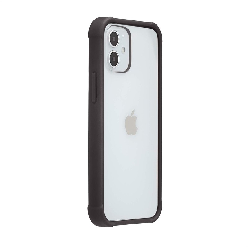 Amazon Basics Shockproof Protective Case for iPhone 12 mini Clear Black