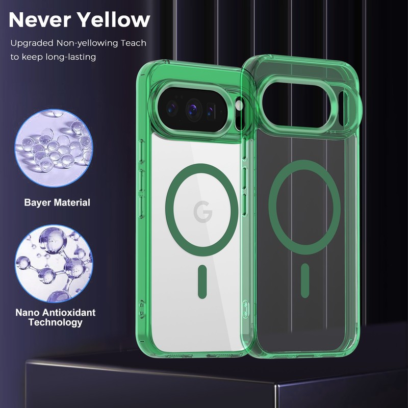 Hybrid Clear Slim Shockproof Magnetic Case For Google Pixel 10 Pro XL/10 Pro/ 9A gallery