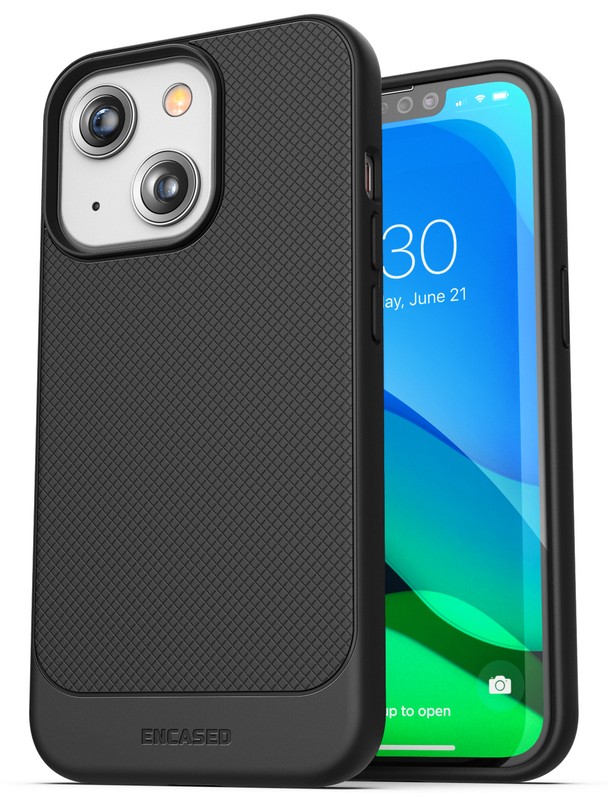 iPhone 13 Case, Slim Fit Flexible Grip Cover (Black)