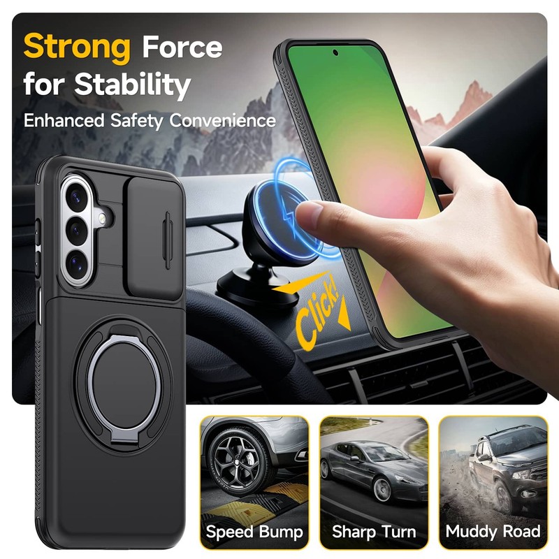 For Samsung Galaxy A57 A56 A37 A36 A27 A26 A17 Case with Card Holder & Kickstand gallery