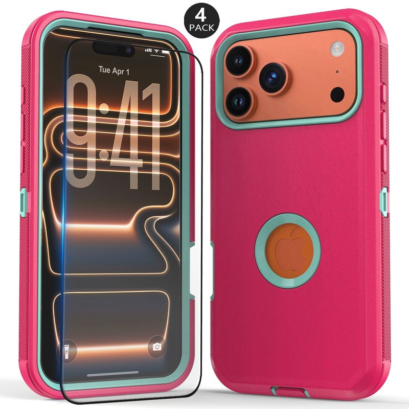 For iPhone 17 Pro Max 17 Pro Air 17e Case Cover 3in1 Layers / Screen Protector