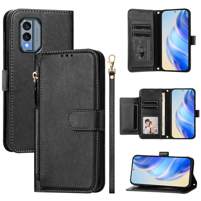 For Nokia X30 5G Hot New Multi-functional Zipper Phone Case