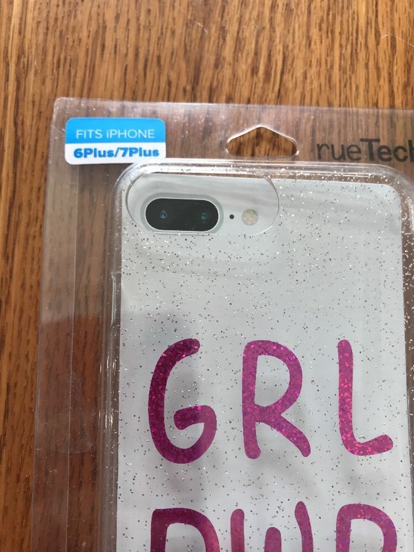 New RUE 21 IPhone 6/7/8 Plus Phone Case Clear Glitter Cascade Ships N 24h gallery
