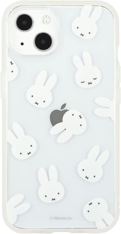 Gourmandise MF-210CL Miffy iPhone 13 Case Cover IIIIfit Clear Full Face Pattern