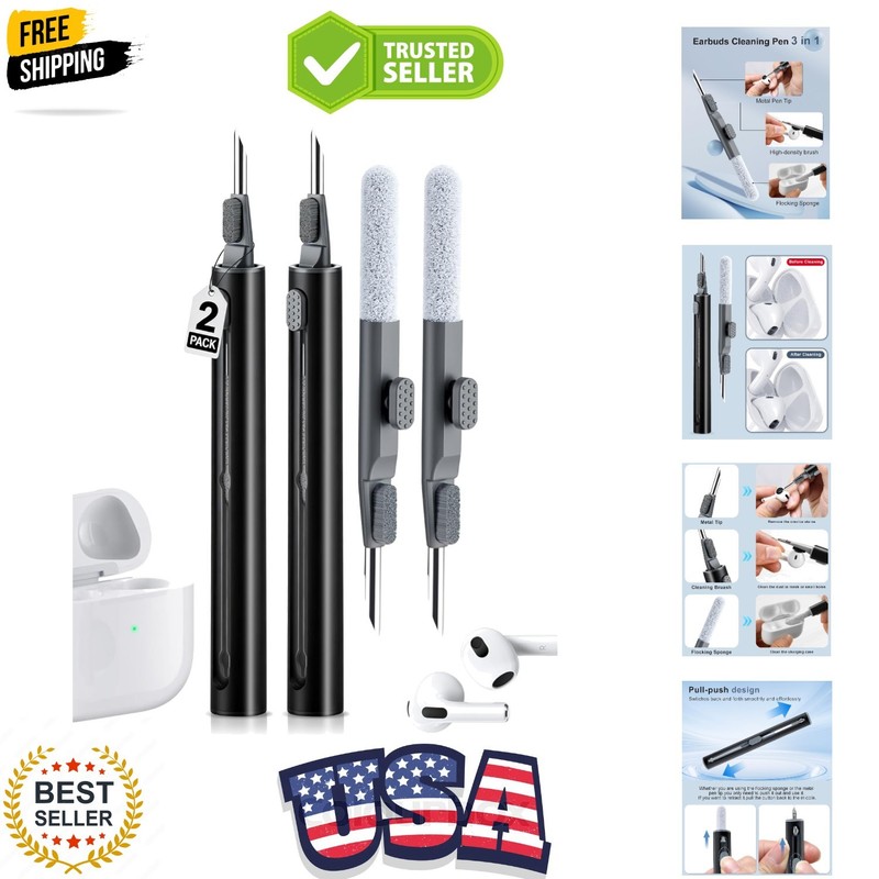 Cleaner Kit for Airpods, Earbuds Cleaning kit for Airpods Pro 1 2 3, Phone Cl…