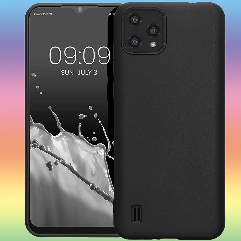 Easy to Install Soft Silicone Gel Flexible Case Black for T-Mobile Blackview A55