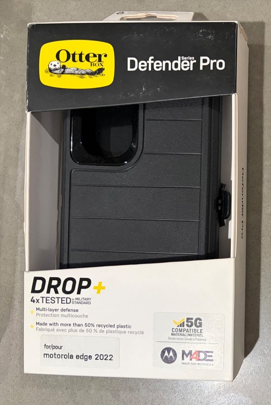 OtterBox DEFENDER Pro Series Rugged Case for Motorola Edge 2022 – BLACK 77-90579