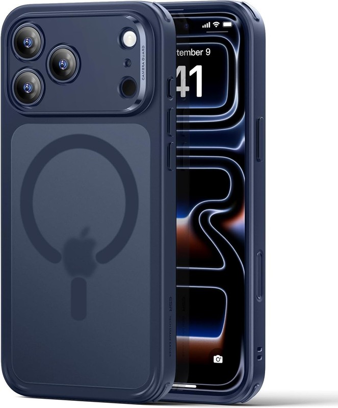 iPhone 17 Pro Max Case - Military Grade Shockproof, Ultra Slim, Frosted Blue gallery