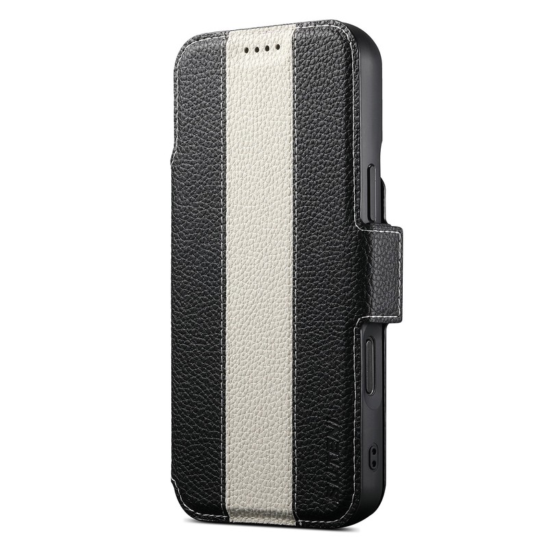 For iPhone 17 Pro Max Air 16 15 14 13 Slim Magnetic Flip Stand PU Leather Case gallery