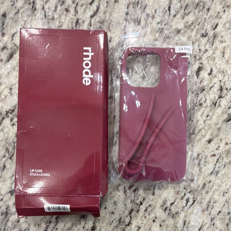 rhode Plain Silicone Case for iPhone 14 Pro Burgundy Fitted Skin