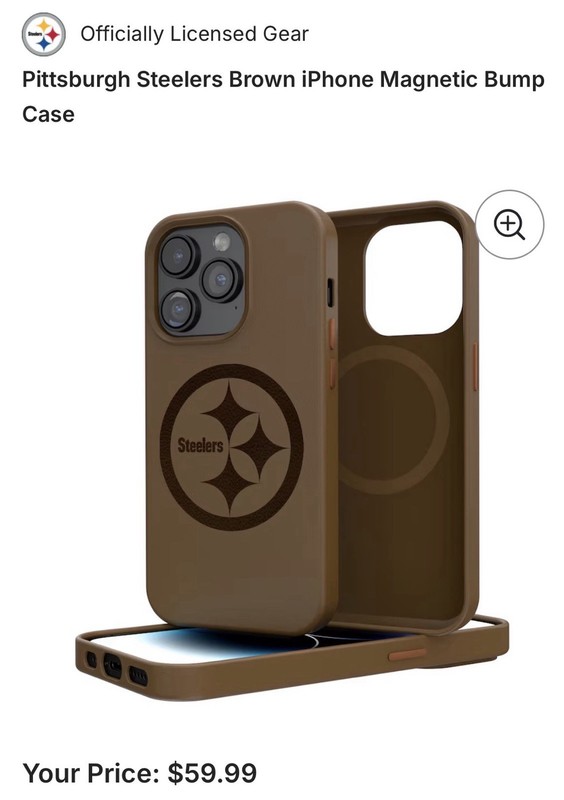 Keyscaper - NFL - Pittsburgh Steelers iPhone Magnetic Bump Case - 14 Pro Max