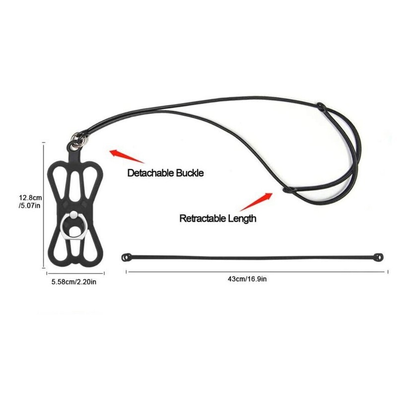 Cell Phone Strap Neck Lanyard Case Sling Necklace Cord Holder Silicone Ring LOT gallery