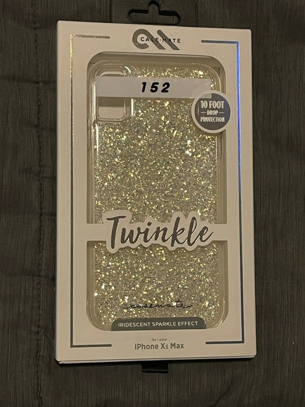 Case-Mate Twinkle Case for Apple iPhone xs Max Sparkle 10 foot drop protection