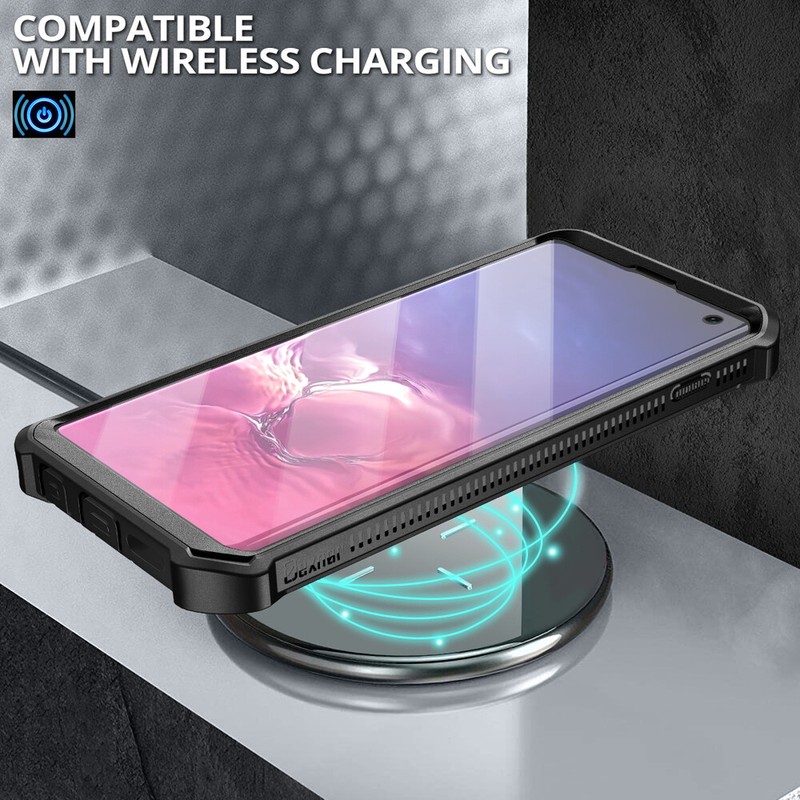 Dexnor Full Body Shockproof Case for Samsung Galaxy S10 Built-in Kickstand gallery