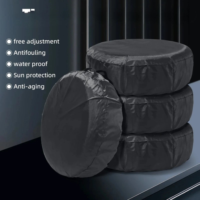 Polyester Car Wheel Tire Cover Protector 13-16 Inch Dustproof Spare Tire Bag gallery