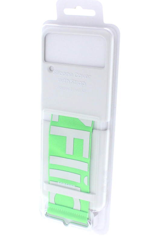 Samsung Galaxy Z Flip3 Silicone Cover with Strap Official Case Authentic NEW