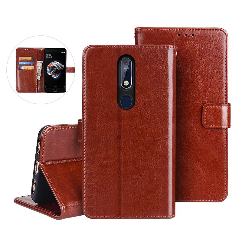 For Nokia 1 2 3 6 6.1 7.1 Plus 2.3 3.2 Magnetic Flip Leather Wallet Case Cover