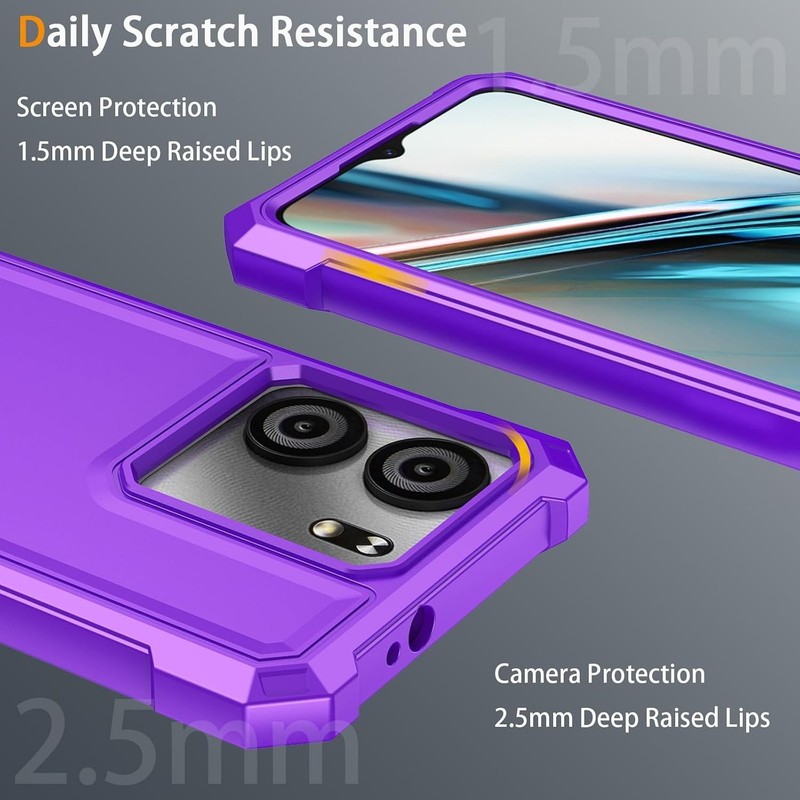 Compatible with Blu View 5 Case with Tempered Glass Screen Protector Silicone... gallery