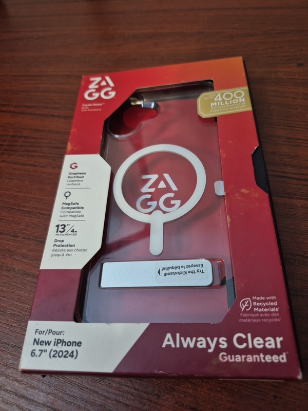 ZAGG Crystal Palace Snap with Kickstand Case for iPhone 16 Plus – MagSafe & Wire
