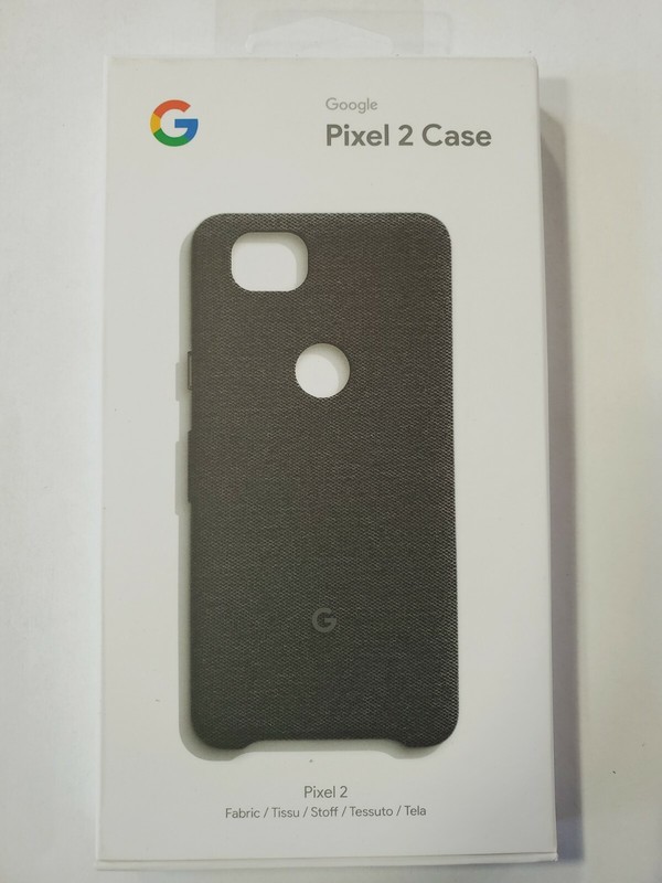 Authentic Google Fabric Case for Google Pixel 2 Only – Carbon (Black) New Sealed