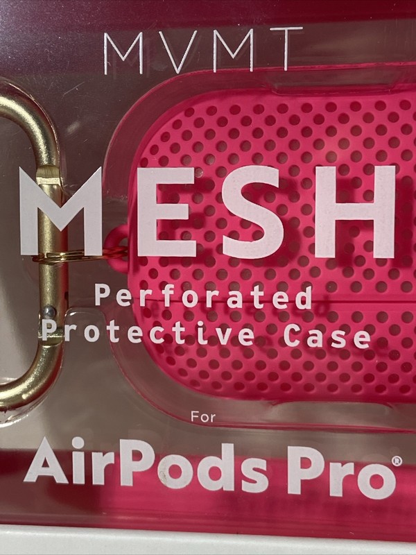 Pink AirPods Pro Protective Case Snug Fit Soft Shell Protection Carabiner gallery