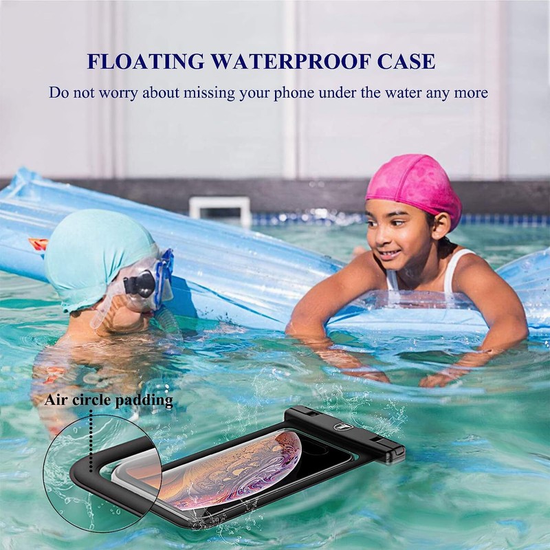 Waterproof Cell Phone Pouch Floating Case Dry Bag w/Arm Band For iPhone Samsung gallery
