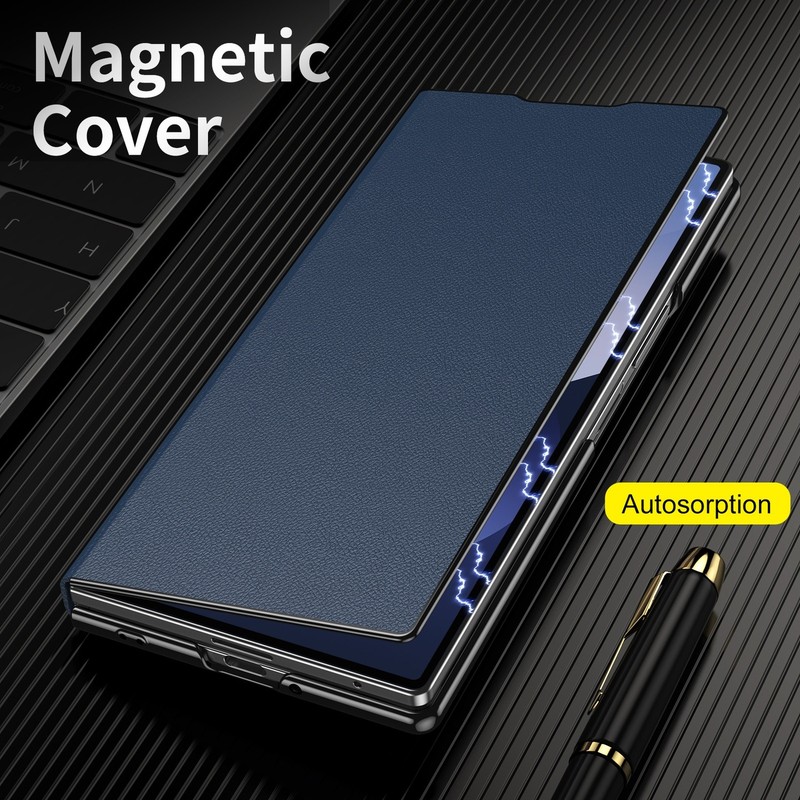Leather Stand Flip Protective Case For Samsung Z Fold7/Fold6/5/3 Anti-Drop Cover gallery