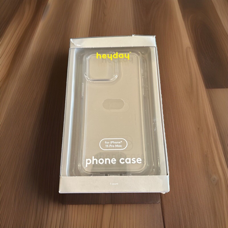 Heyday Phone Case For Apple iPhone 15 Pro Max – Clear – Open Box