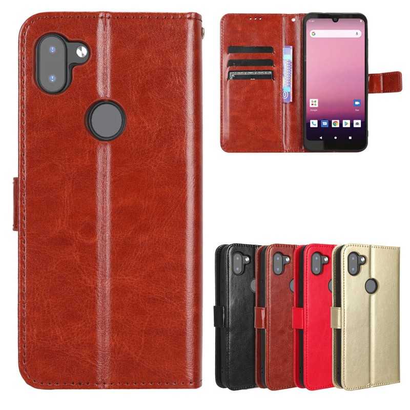 For Orbic Q10 4G LTE, Classic Flip Leather Wallet Purse Card Soft Case Cover
