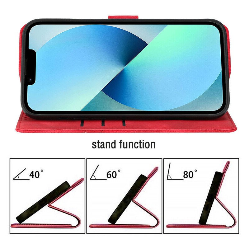 Strap Skin Leather Wallet Phone Case For Motorola G35 G G35 E14 G57 G34 Edge 70 gallery