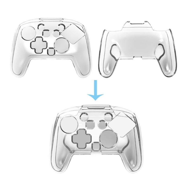 Controller Housing Shatterproof Clear Design Comfortable Grip None PC gallery