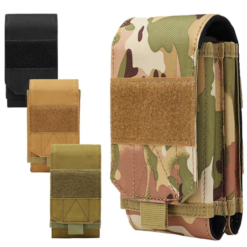 7" Outdoor Tactical Double Layer Phone Carrier,Universal Pouch for Hiking&Travel gallery