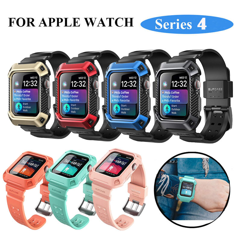 SUPCASE Apple Watch 5 / 4 44/40mm Case Cover+Strap Band OR TPU Screen Protector